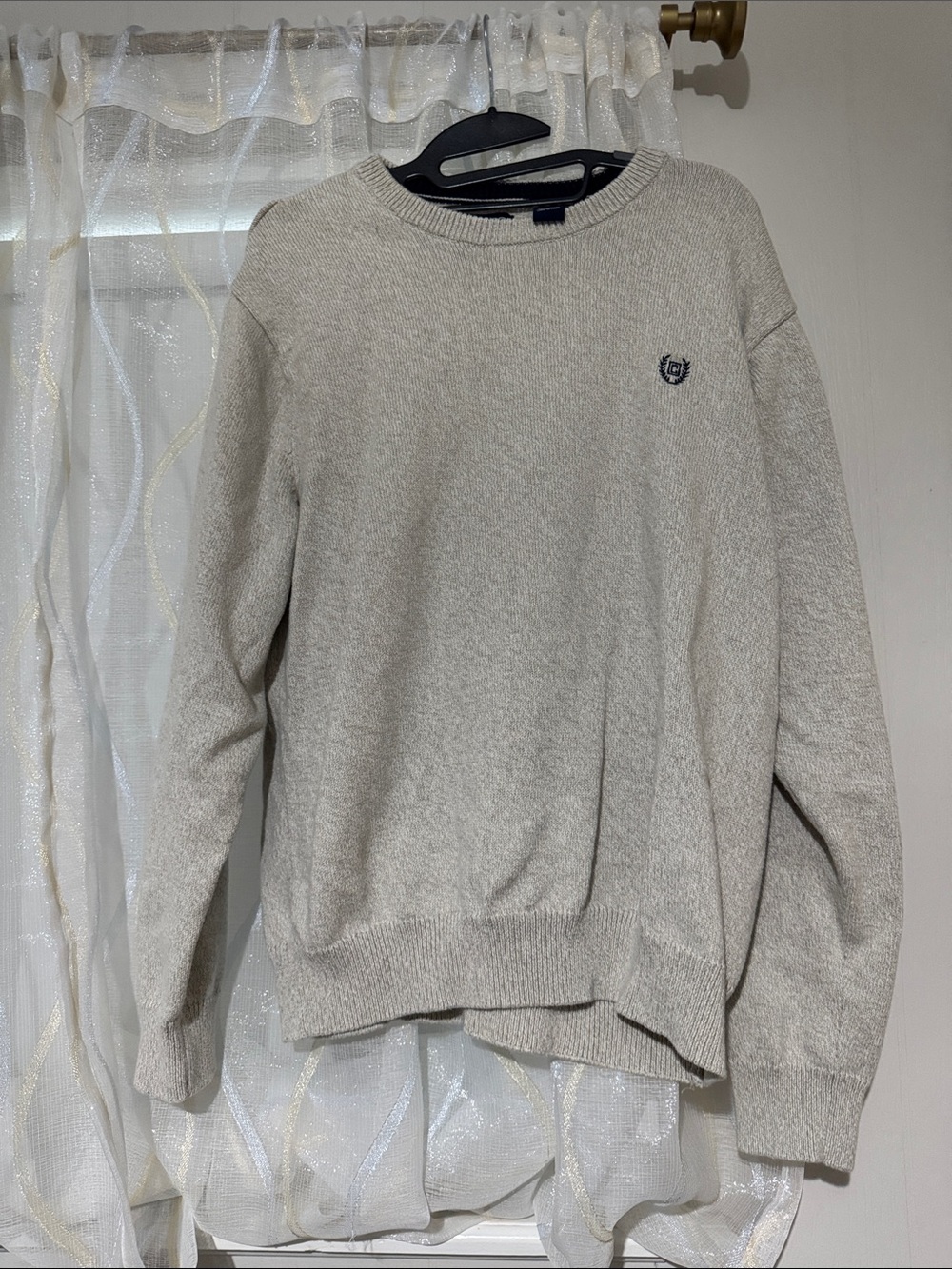 Chaps Men's Crewneck Sweater in Oatmeal
